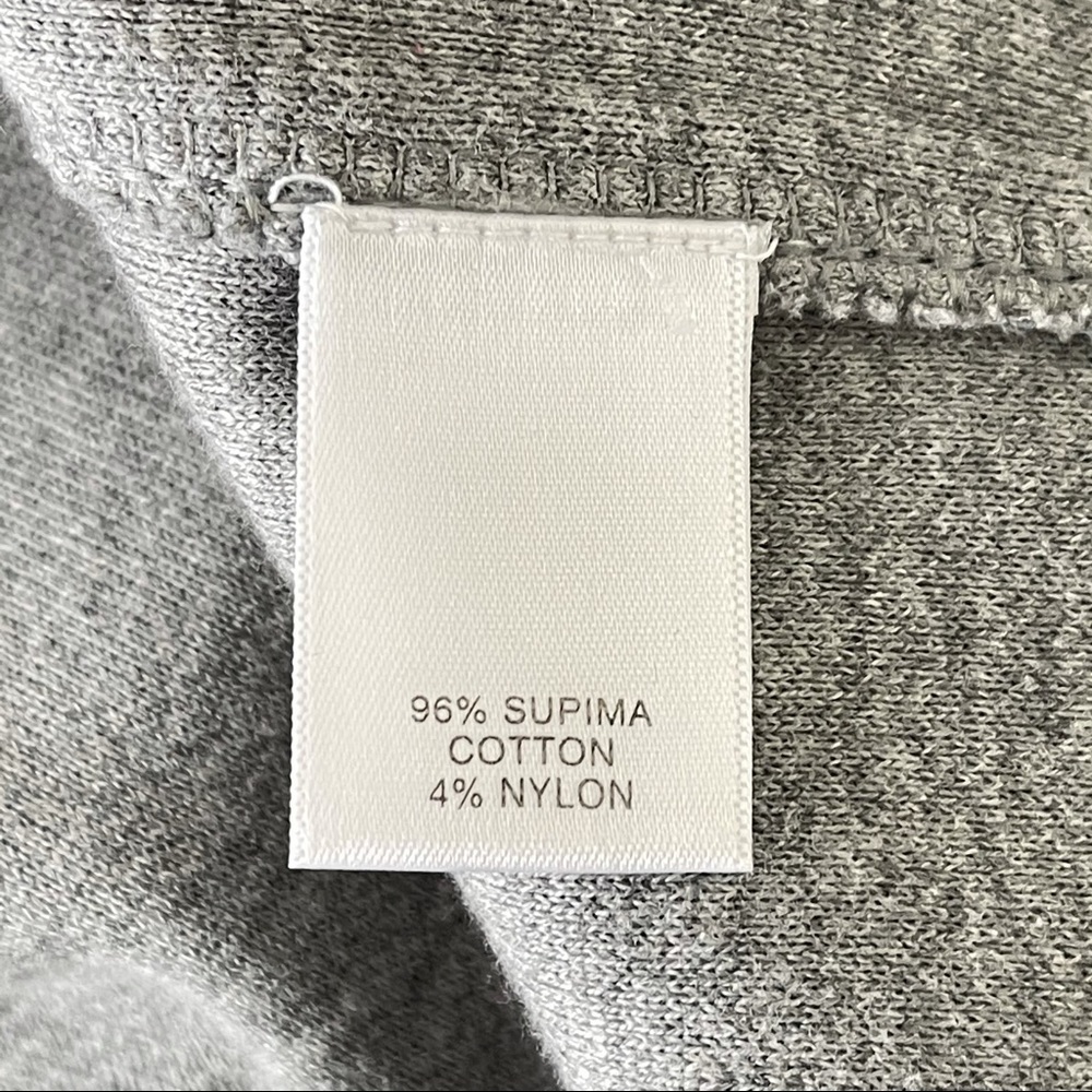 NWT Cremieux Grey Shawl Collar Cotton Sweater XL - Picture 7 of 10